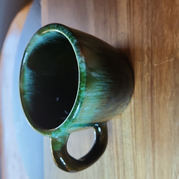 Blue Mountain 1970s Canada Green Drip glaze Pottery Mug and Cup - Picture 9 of 14